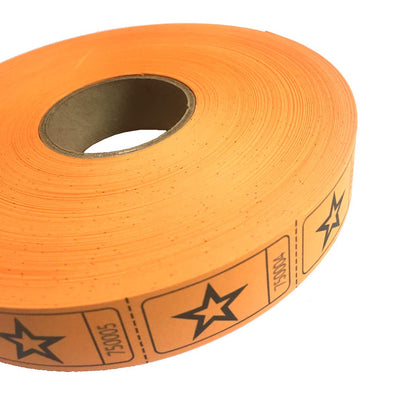 Orange Star Raffle Tickets, 2000/Roll