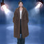 Manteau long en fausse fourrure style chenille pour femmes