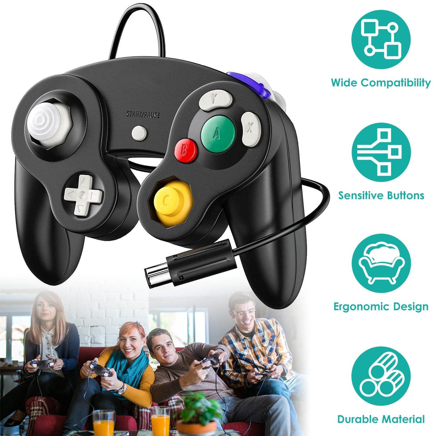 Controlador de Juego con Cable GBruno Shock
