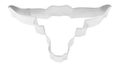 Longhorn Cookie Cutter - 6" Orange