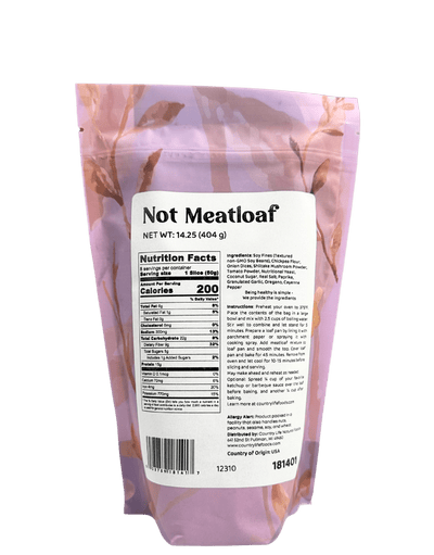 Savory Vegan Meatloaf Mix - Not Meatloaf - Korvel