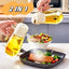 Distributeur de vaporisateur d'huile d'olive 470ML - Bouteille en verre 2-en-1 pour la cuisine