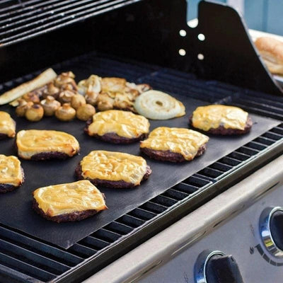 Premium Non-Stick BBQ Grill Mat - 44x33cm Reusable Accessory