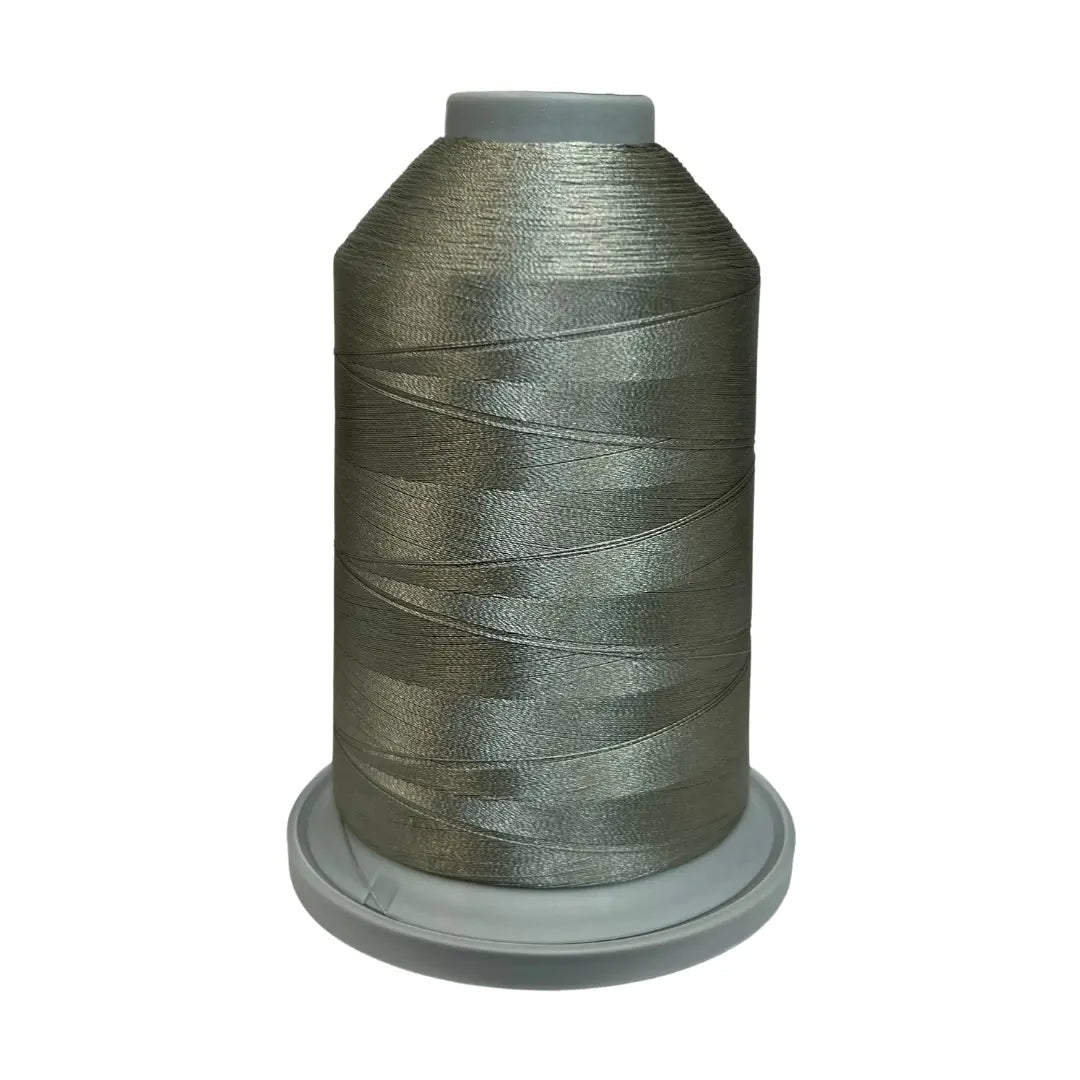 Hilo de poliéster Glide gris plateado - Carrete de 5,500 yardas