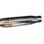 SPDZ1 Universal 3" to 4" VIP Exhaust Tips "Blast Pipes" Style - Single - Turn Down - Stainless Tip - Korvel