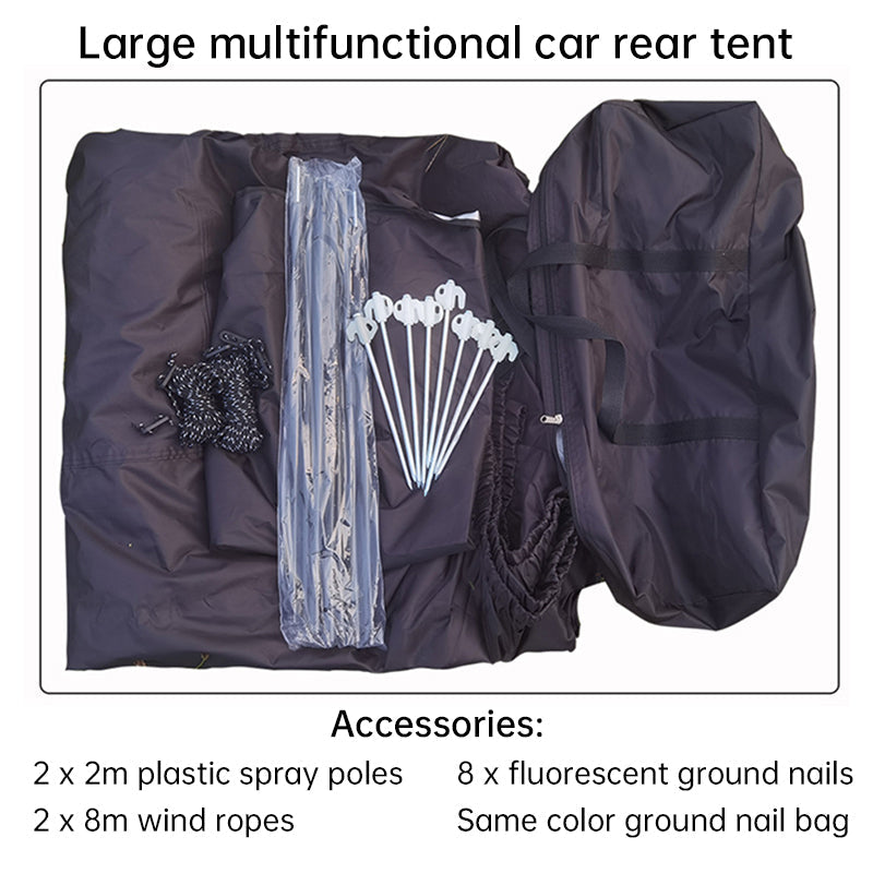 Large Multifunctional Outdoor Zipper Tents for Camping - Water - Repellent, Rainproof, Sunscreen, for Multiple People - Korvel