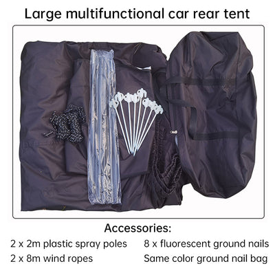 Large Multifunctional Outdoor Zipper Tents for Camping - Water - Repellent, Rainproof, Sunscreen, for Multiple People - Korvel