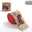 Christmas ribbon imitation linen ribbon decoration bow accessories snowflake Christmas ribbon in stock - Korvel
