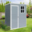 5x3ft Resin Outdoor Storage Shed Kit-Perfect to Store Patio Furniture Grey - Korvel