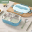 Food grade microwaveable stainless steel compartment insulation lunch box - Korvel