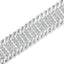 Bracelet de tennis en or blanc 14K avec 5,0 carats de diamants en forme de S