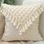 Tassels Cushion Cover 45x45cm Beige White Pillow Covers Decorative Pillow Case Square Home Boho Decor Macrame Pillowcase - Korvel
