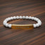 Natural Stone Freedom Bracelet - Stretch Bar Design