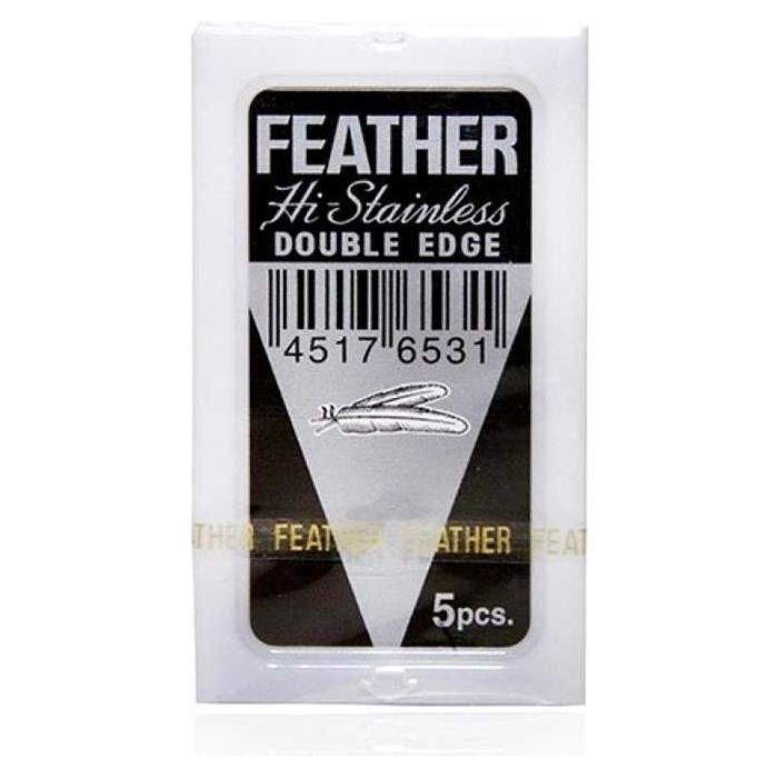 Feather Hi-Stainless Double Edge Razor Blades - 5 Pack