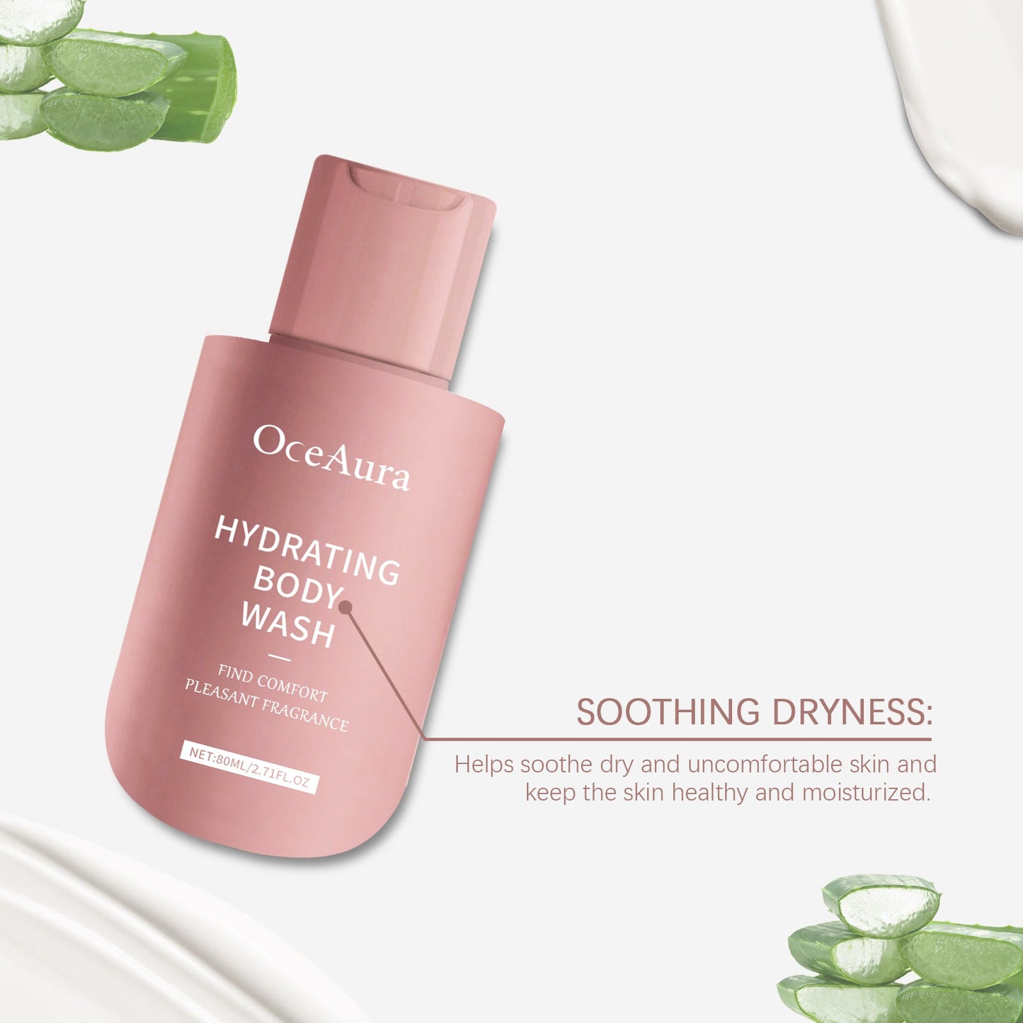 Oceaura Gel de Ducha Suave - Gel de Ducha Suave y Refrescante