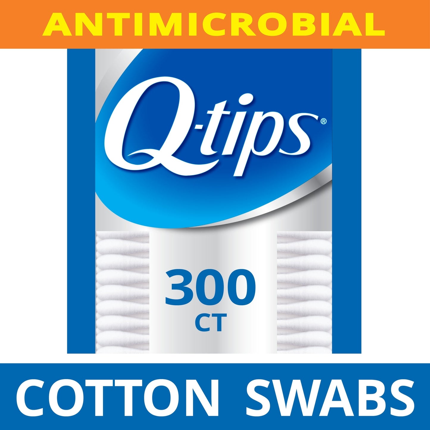 Q-tips hisopos de algodón antimicrobianos - caja de 300 unidades