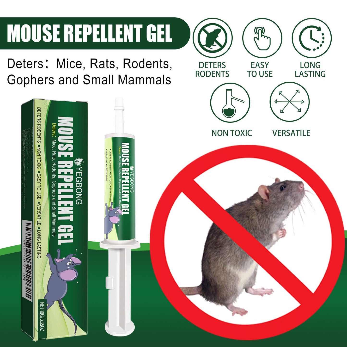 Premium Rat Repellent Gel for Home and Outdoor Use