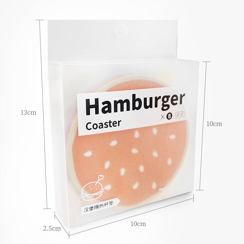 Burger Coaster Set - 8 Piece Insulation Pads