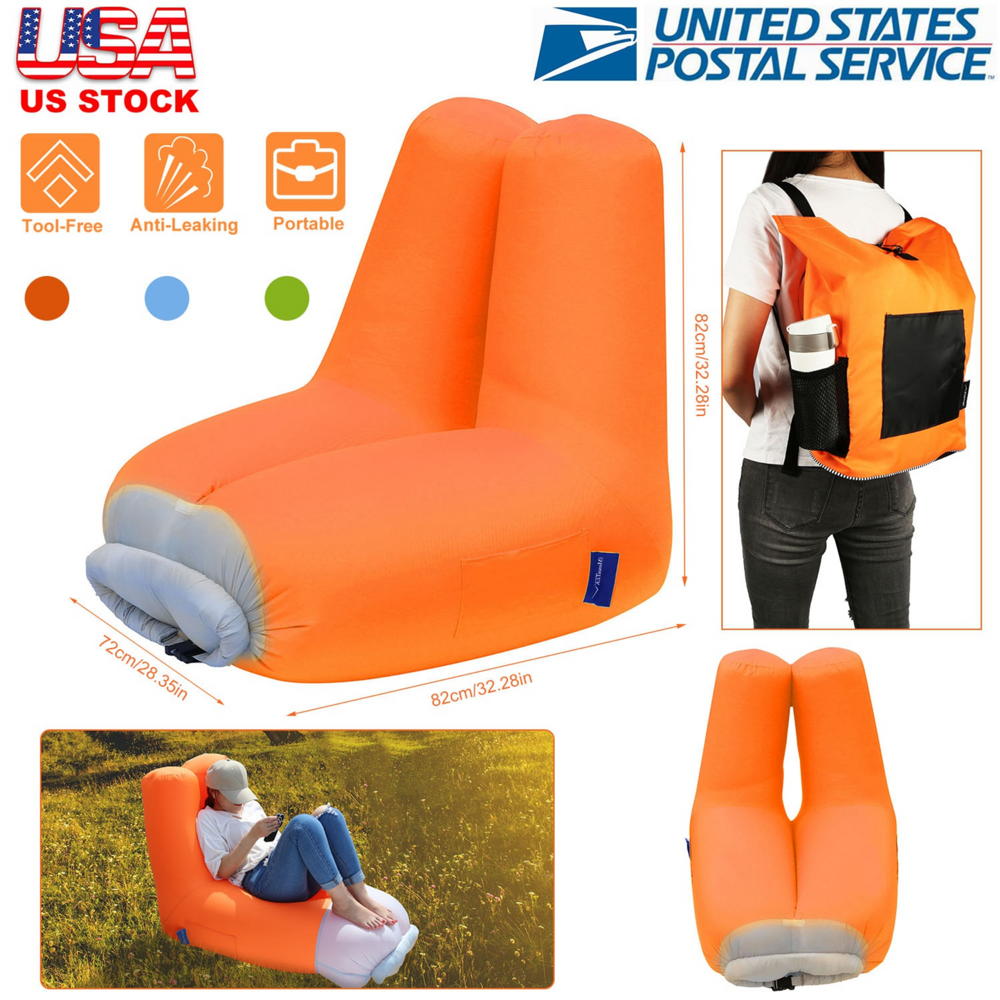 Gbruno Fauteuil Gonflable Canapé - Imperméable et Portable