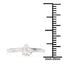 14K White Gold 0.50 Carat Genuine Diamond Engagement Ring