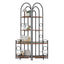 4-Tier Corner Bookshelf, Modern Style, Plant Stand with Metal Frame - Korvel