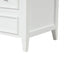 30" Bathroom Vanity with Sink, Bathroom Vanity Cabinet with Three Drawers and Door, Solid Wood and MDF, White - Korvel