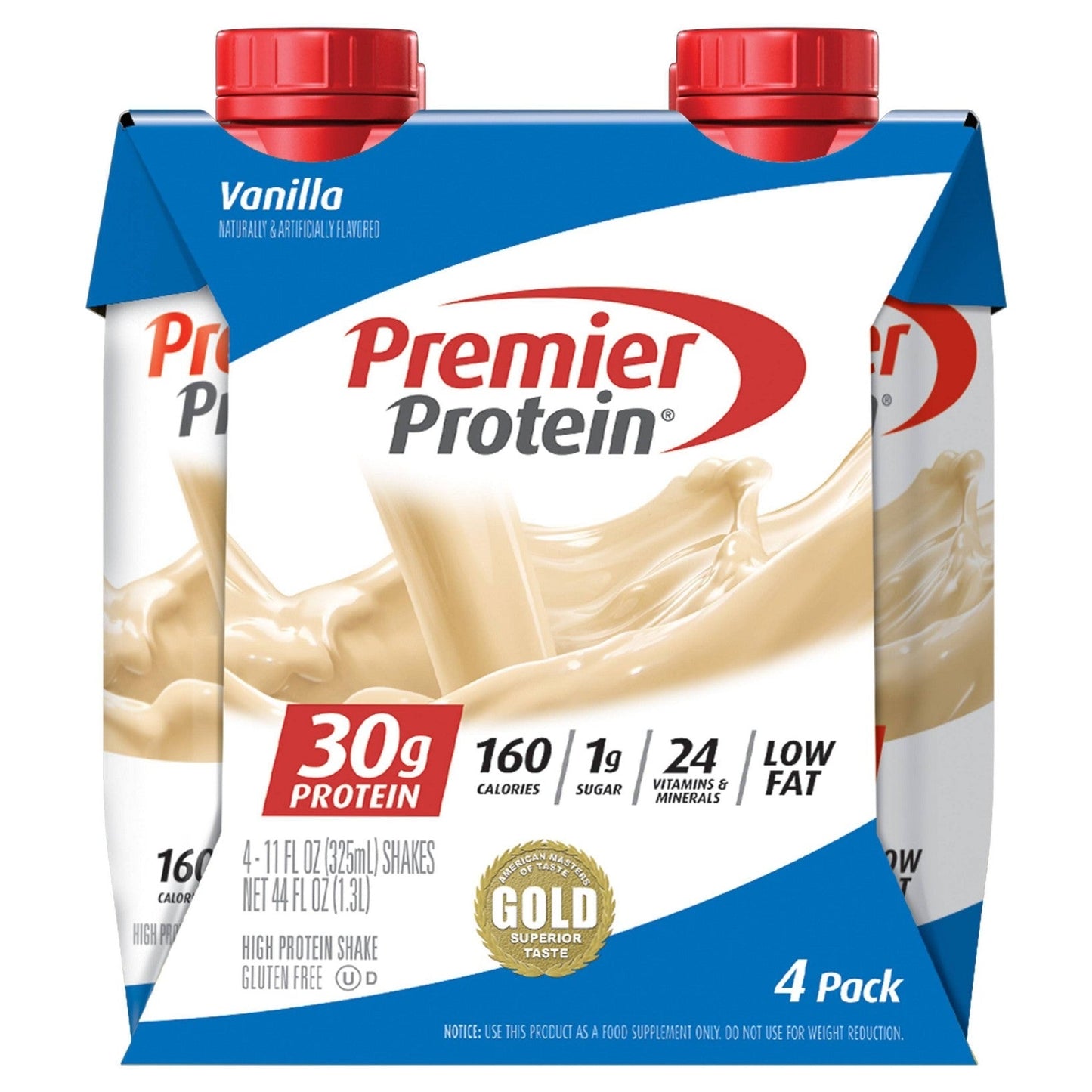 Batido de Proteína Premier - Sabor Vainilla, 4x325ml