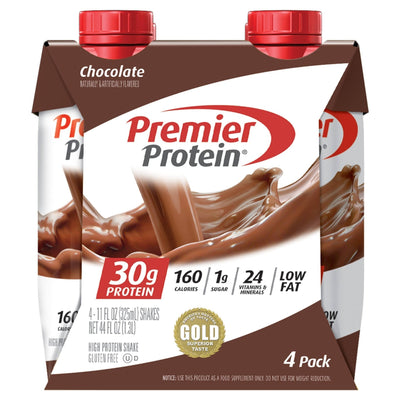 Premier Protein High Protein Shake - Chocolate Flavor (4 Pack)