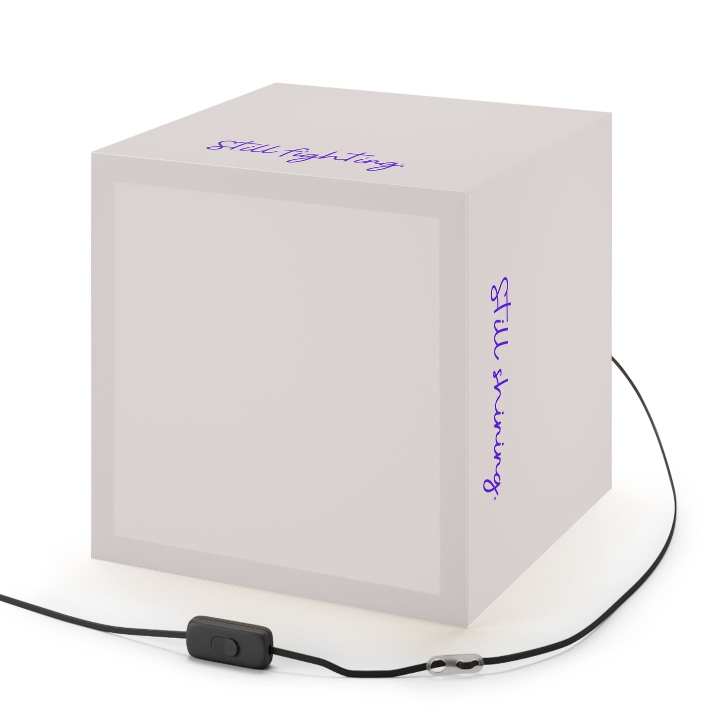 Still Here Still Standing Inspirational Cube Lamp