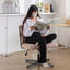 Premium Armless Pink Office Desk Chair