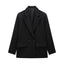 Summer Casual Relaxed-fit Double-breasted Blazer