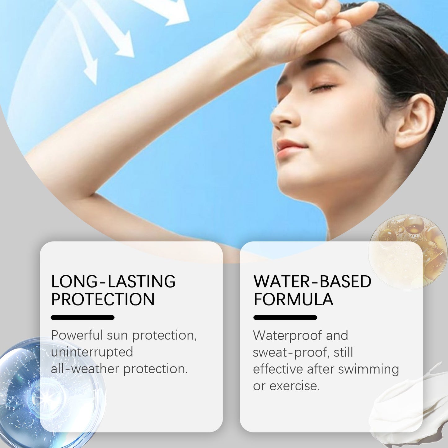 Crème hydratante protectrice pour protection UV en extérieur