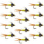 Hot Yellow Copper John Nymph Flies - 12 Pack for Trout Fishing - Korvel