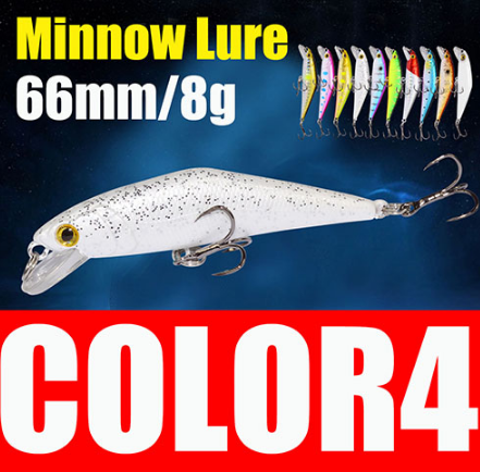 AFISHLURE Bass Wobblers Trout Fishing Lure  66mm/8g Minnow  Hard Baits Iscas Artificial Pesca Leurre - Korvel
