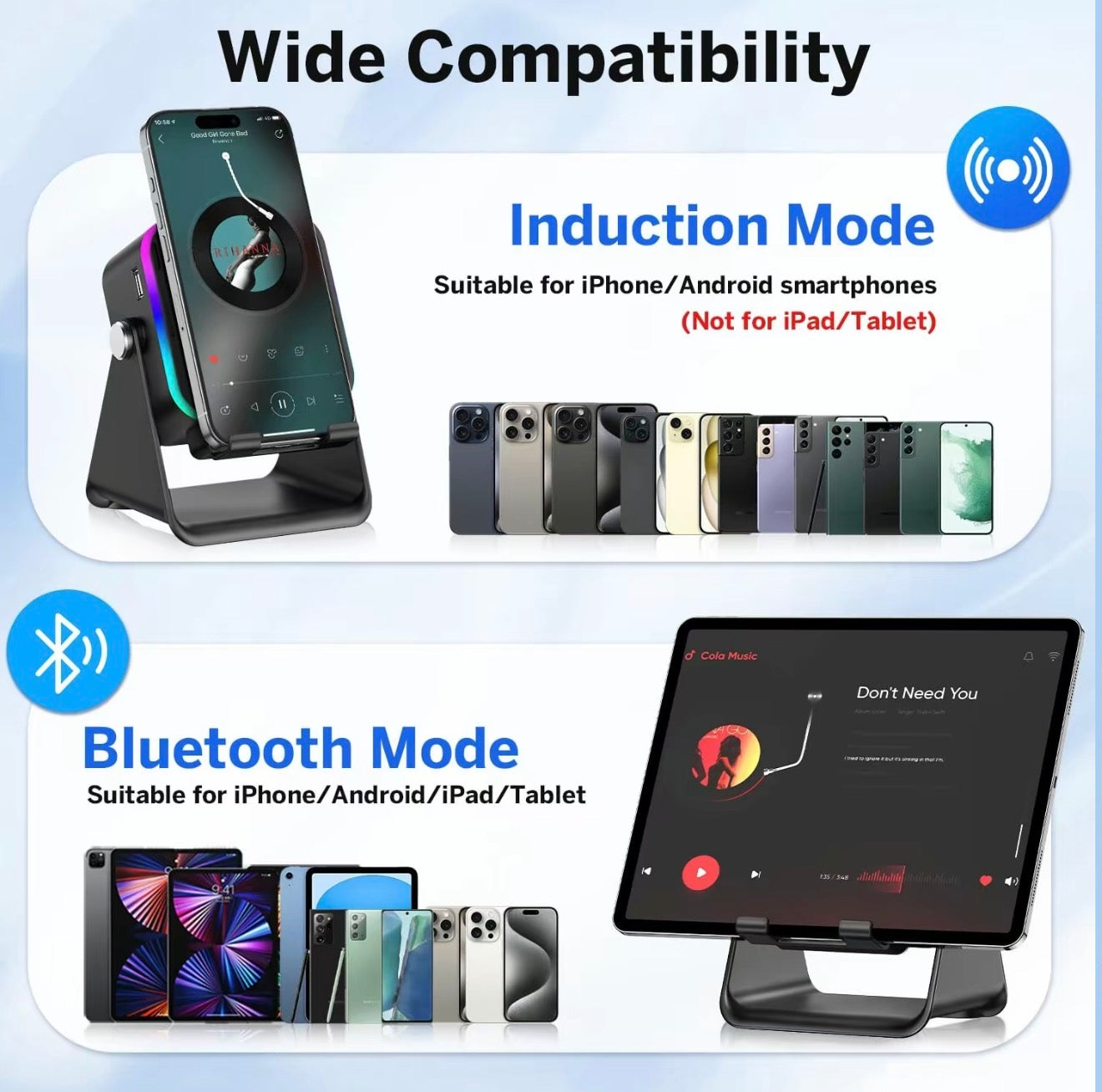 GlowAmp 5-in-1 Speaker Stand - Korvel