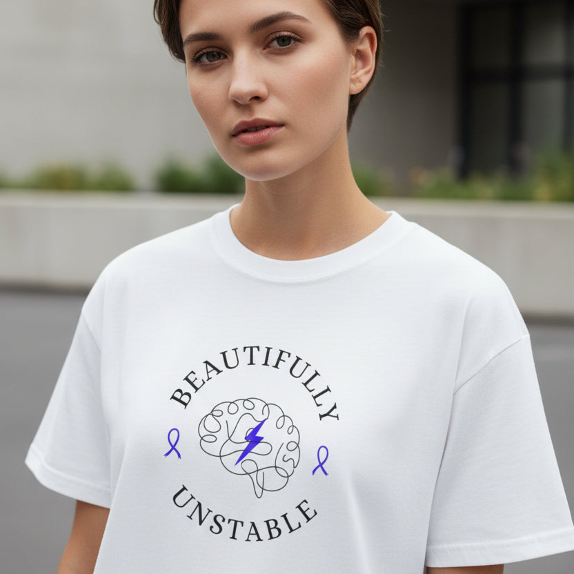 Beautifully Unstable Unisex T-Shirt – Epilepsy Awareness