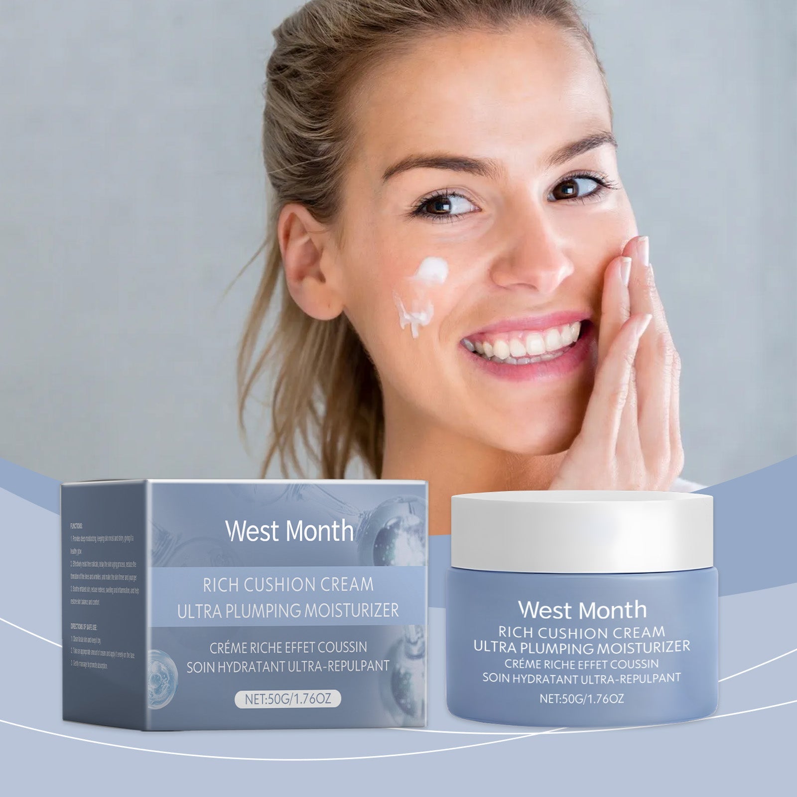 Moisturizing Cream, Moisturizing And Enriching Facial Skin Radiant Moisturizing Cream - Korvel