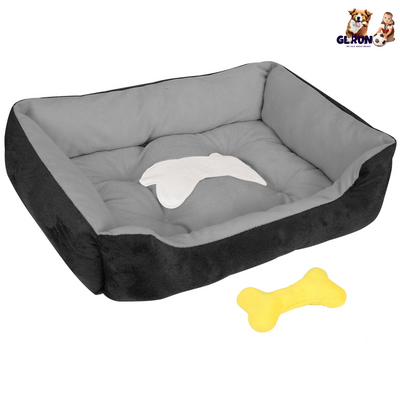 GBruno Premium Plush Dog Bed with Bonus Toy