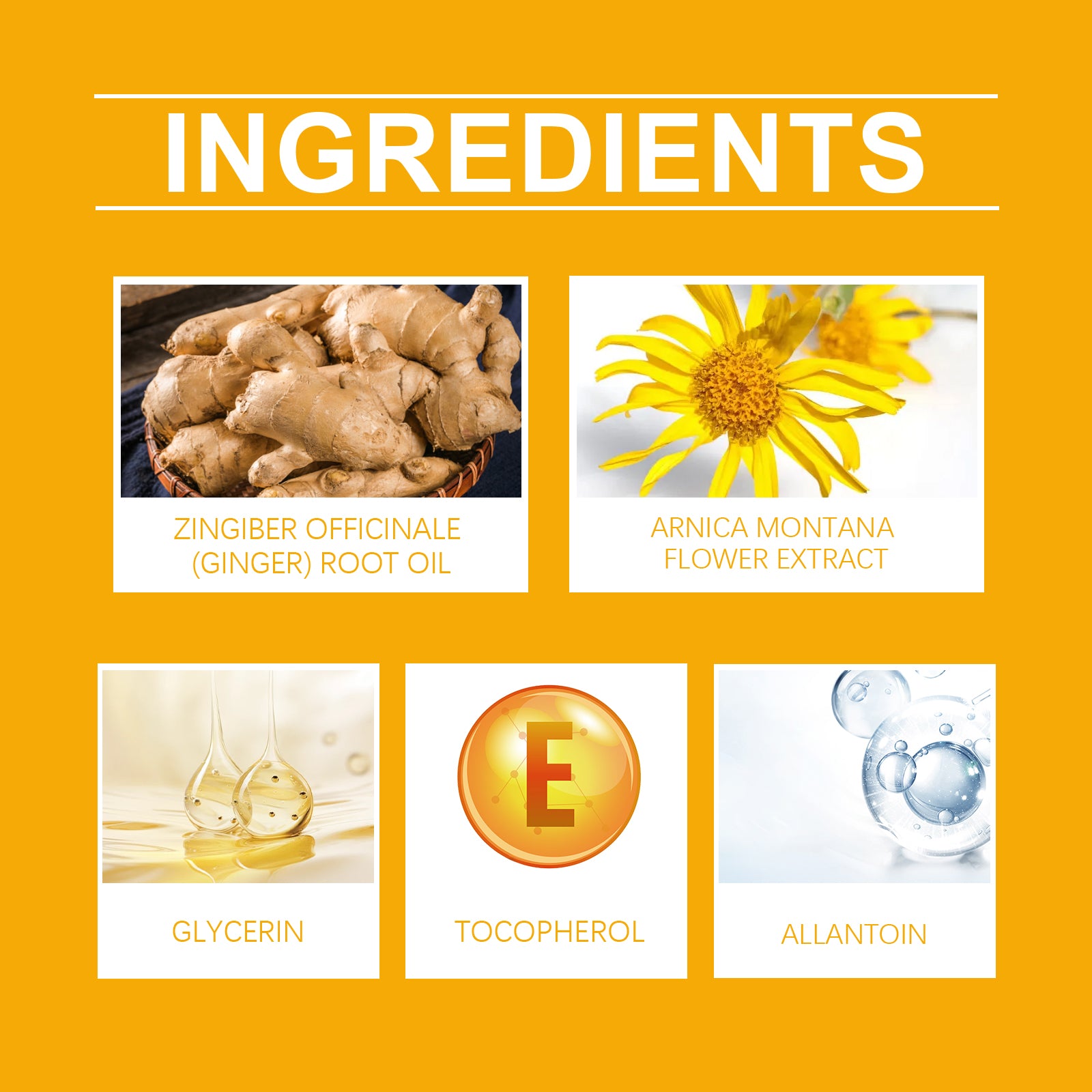 Ginger Massage Essential Oil, Ginger Care Essence Oil Body Massage Daily Care Firming Skin - Korvel