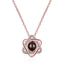 Necklace, female star pendant, 100 language projection, memories of love, short collarbone chain - Korvel