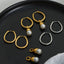 Boucles d'oreilles Huggie en acier titane premium