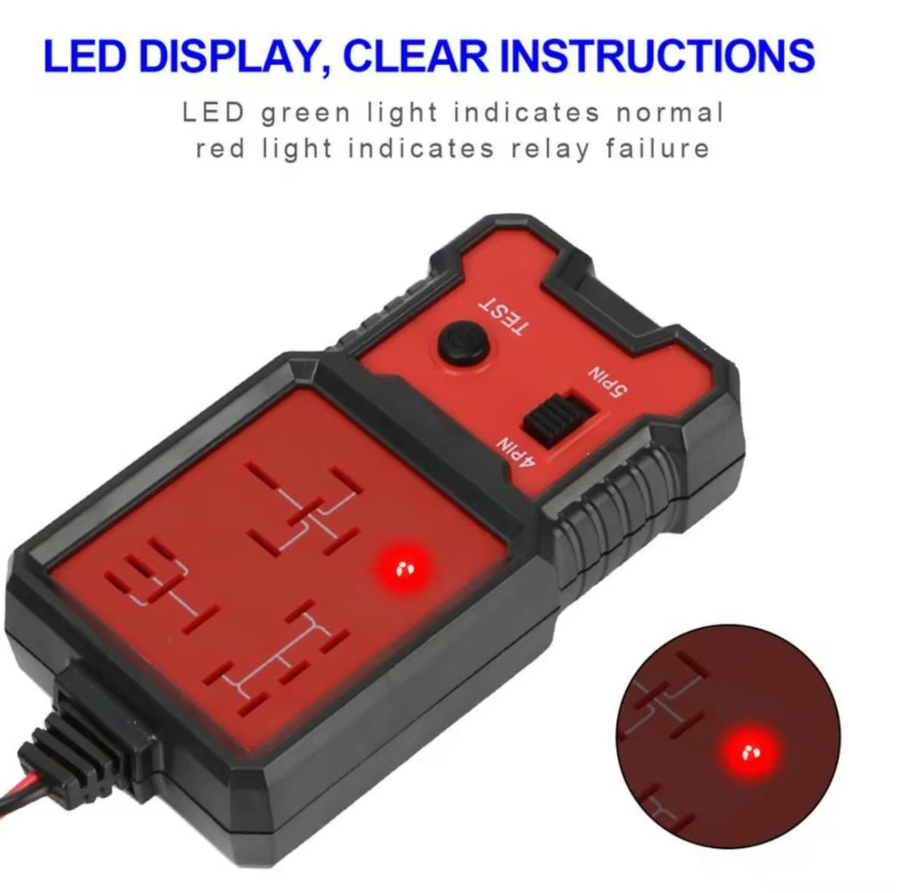 RelayCheck Pro 12V - Probador de Relés Automotriz de Precisión