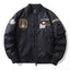 Embroidered Plus Size Bomber Jacket