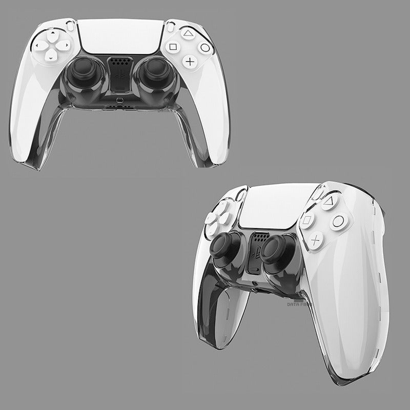 PS5 Gaming Controller Crystal Case PC Transparent Split Controller Protective Case PS5 Controller Protective Crystal Hard Case - Korvel