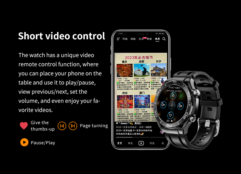 GS ultimate full touch screen smartwatch sports running Bluetooth call bracelet - Korvel