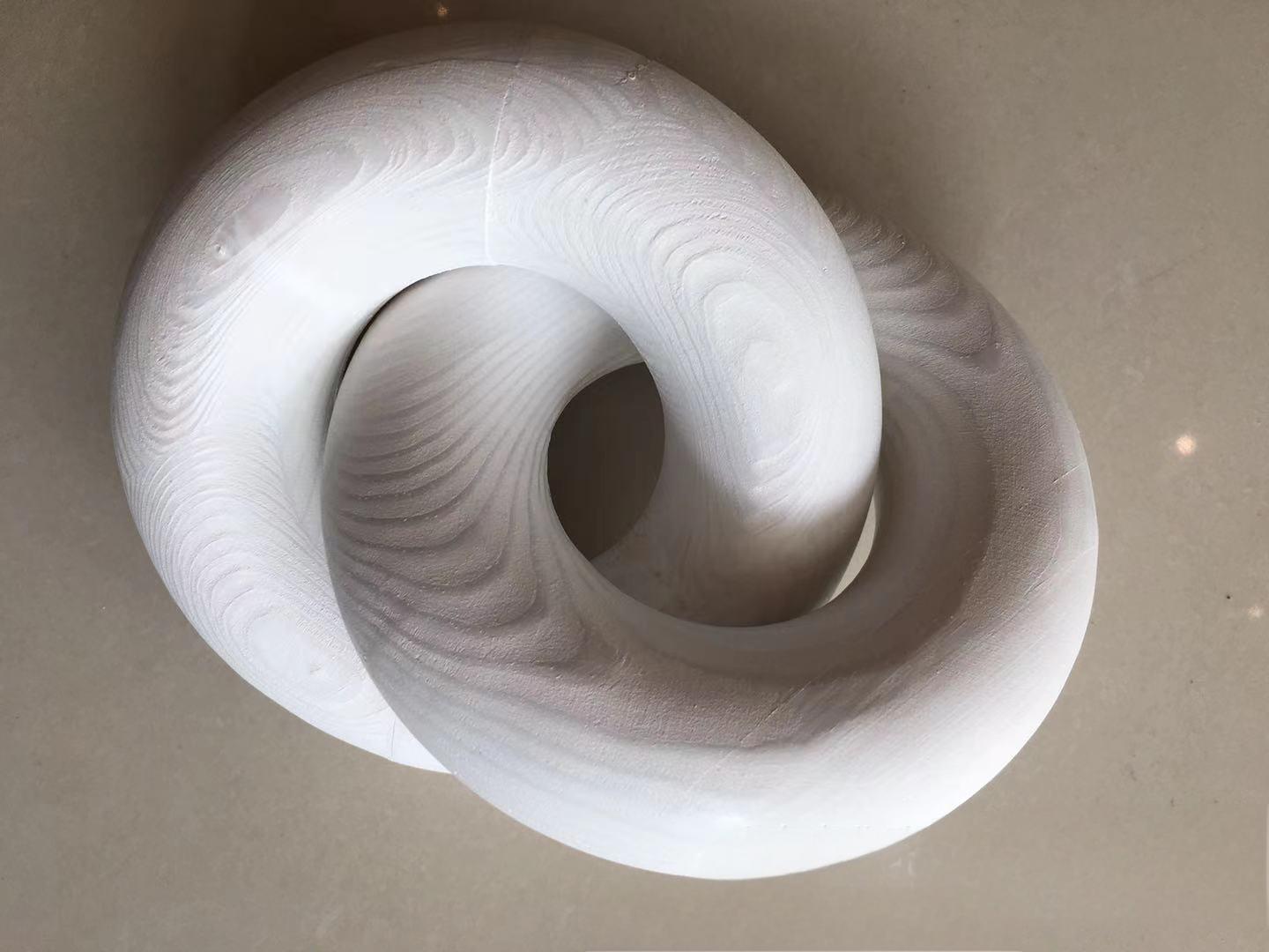 Wooden decorative chains, wooden handicrafts, home furnishings, homestay decorations, two ring buckle wooden chains, two ring wo - Korvel