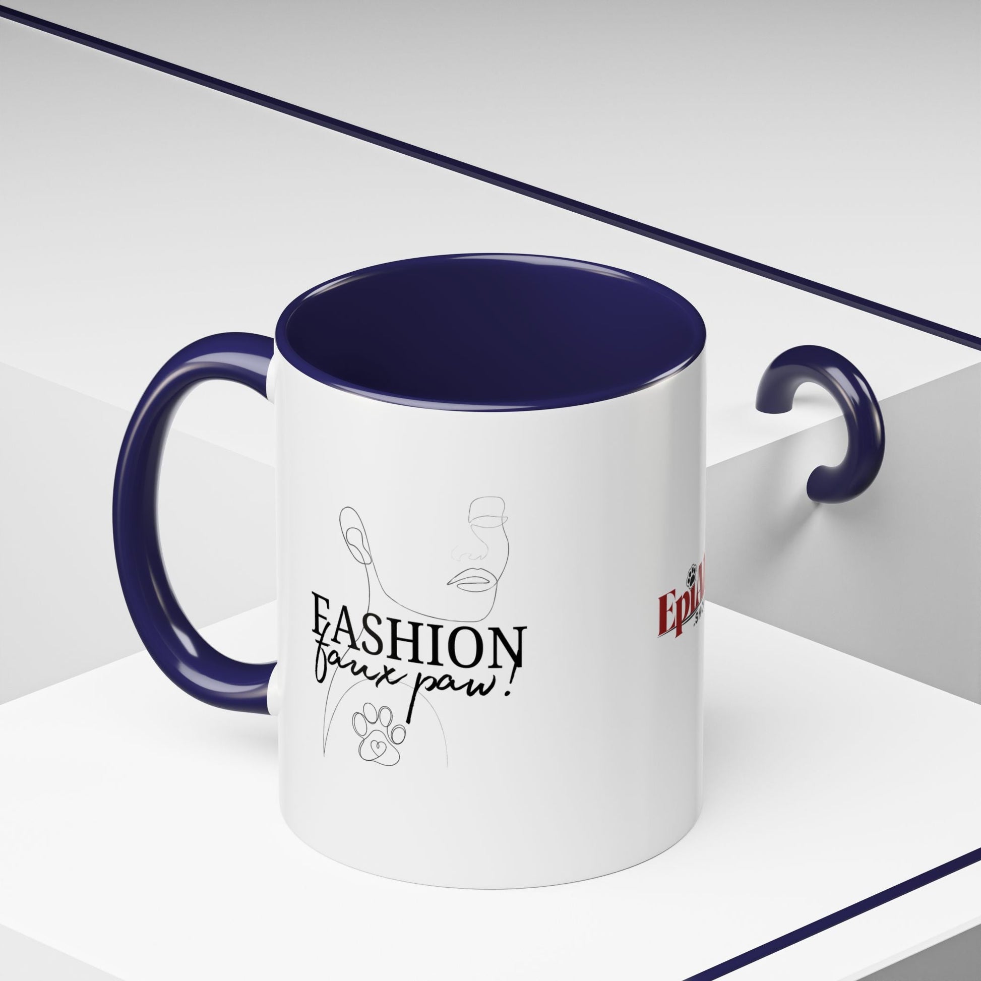 Stylish Faux Paw Accent Coffee Mug - Perfect for Your Brew (11oz & 15oz) - Korvel