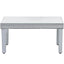 ON-TRANS Modern Glass Mirrored Coffee Table with Adjustable Height