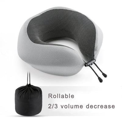 Memory Foam Travel Neck Pillow for Comfort on the Go