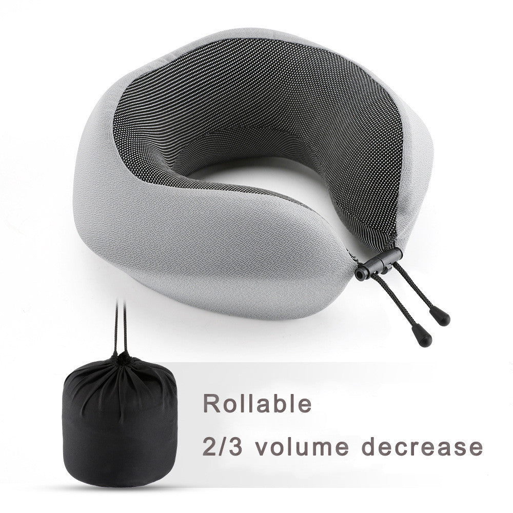 Memory Foam Travel Neck Pillow for Comfort on the Go